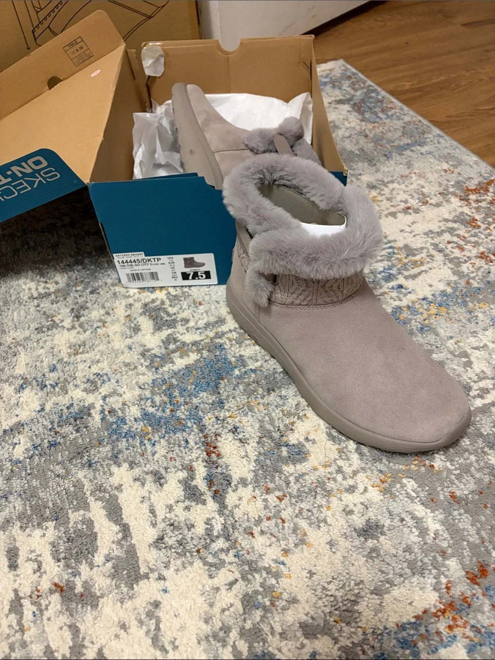 Cozy Ankle Winter Boots in Light Taupe